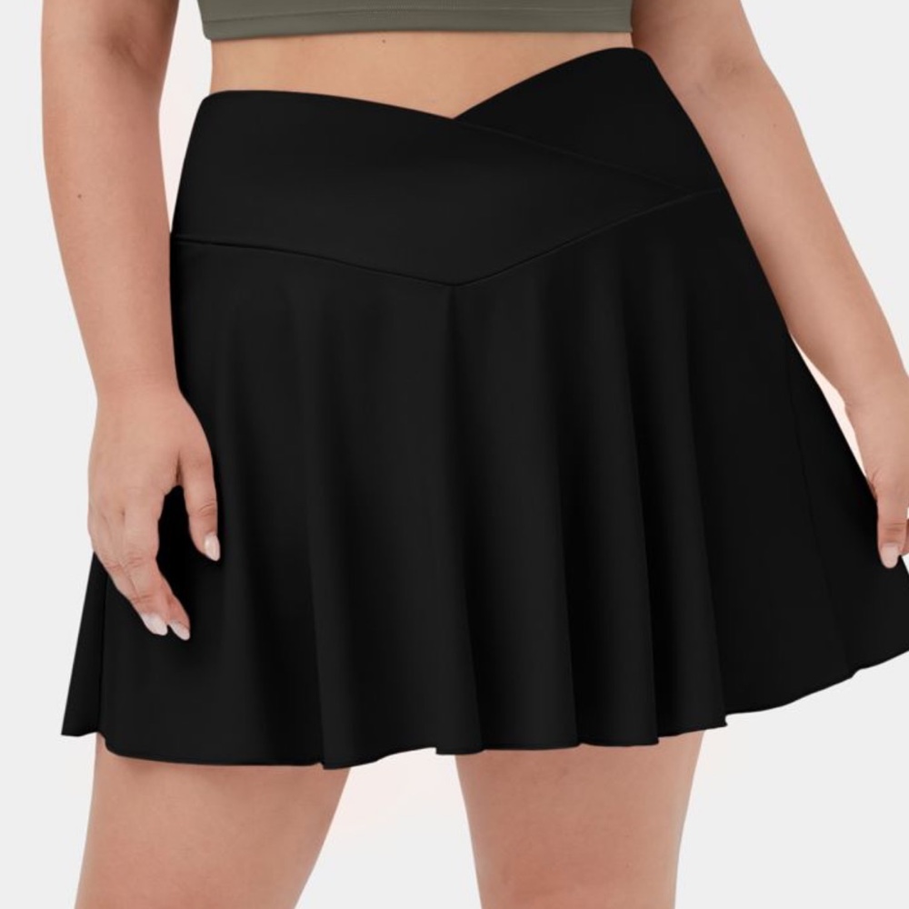 EUC Halara Cloudful™ High Waisted Crossover Cool Touch Tennis Skirt, 1X
